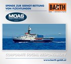 BARTH GMBH unterstützt MOAS.<br />Foto © MOAS | Migrant Offshore Aid Station