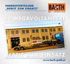 Abb.: Leistungs-Trafo, 36/10 kV, 10 MVA, 'Bereit für den Einsatz'
