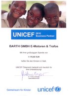 BARTH GMBH unterstützt UNICEF