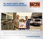 BV Marcus FRANZ congratulates GF Georg BARTH