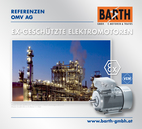 Explosionsgeschützte Elektromotoren<br />Foto Raffinerie Schwechat © OMV Aktiengesellschaft<br />Foto EEx e II Motor © VEM