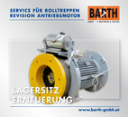 Abb.: Service für Rolltreppen | Revision Antriebsmotor | Lagersitz-Erneuerung