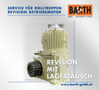 Abb.: Service für Rolltreppen | Revision Getriebemotor | Revision mit Lagertausch