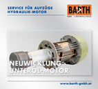 Abb.: Service für Aufzüge | Hydraulik-Motor | Wicklungserneuerung